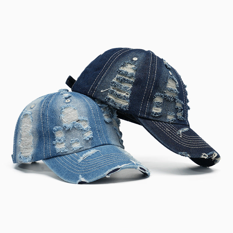 Damen modische Destroyed-Basecap Brehn