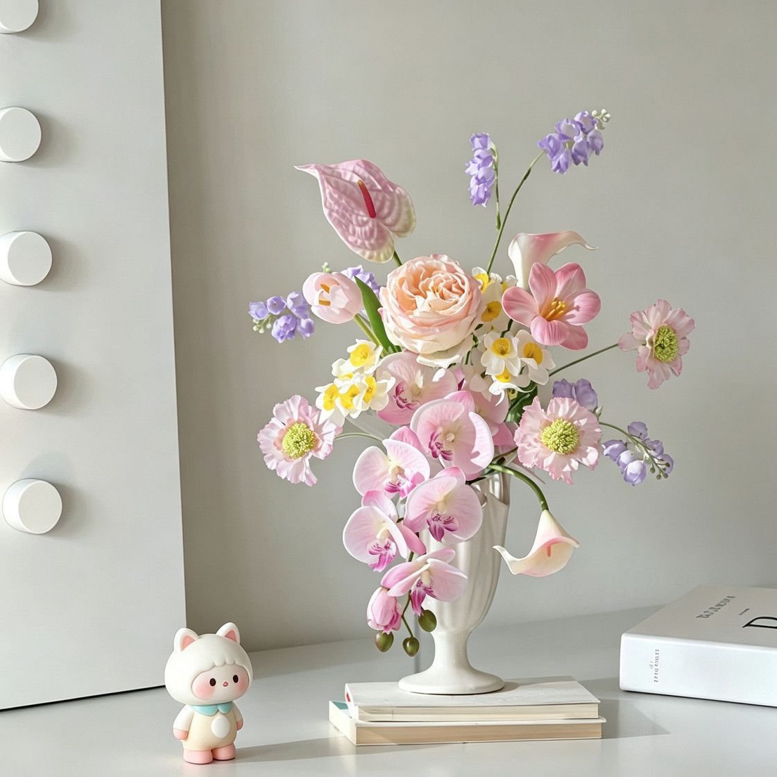 Elegantes Faux-Blumenstrauß-Mittelstück