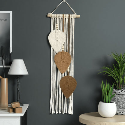 Makramee Blatt Wandbehängung Brehn