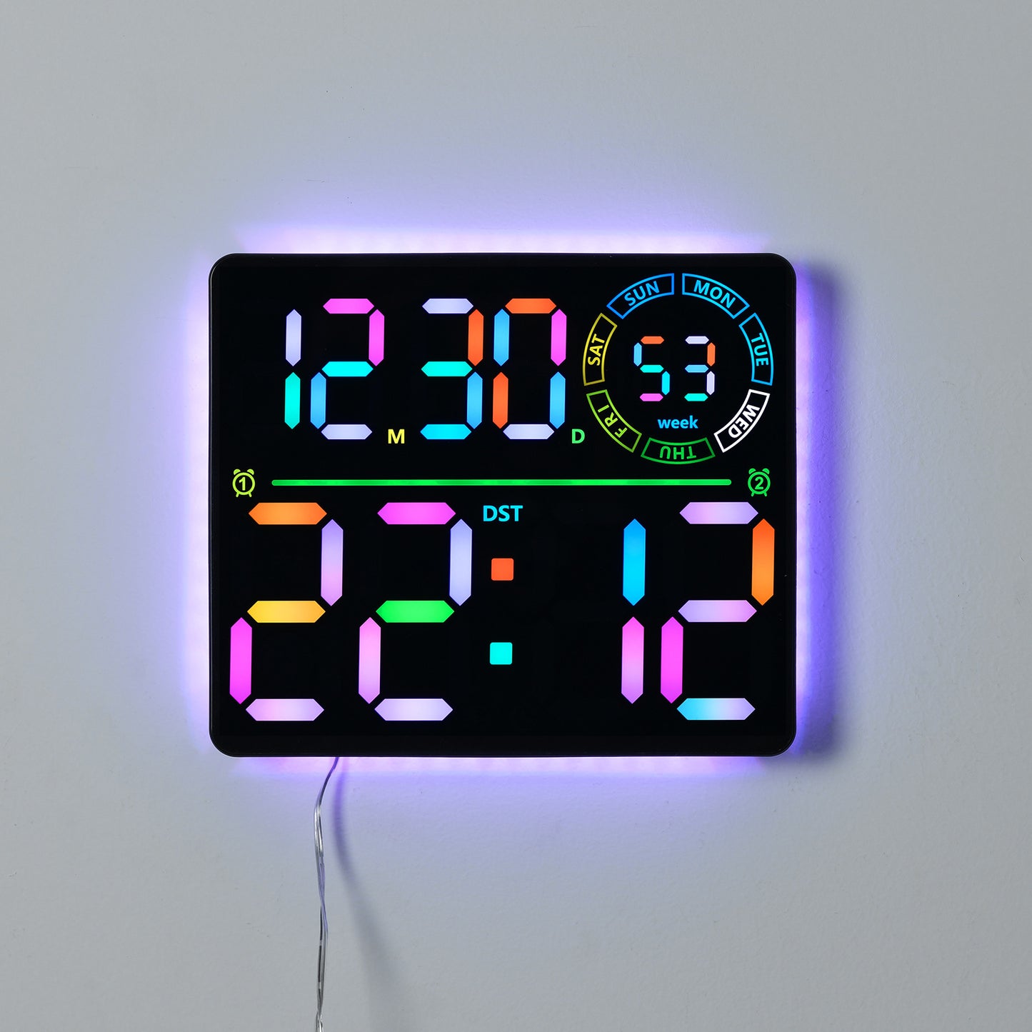 Digitale Wand-Uhr Brehn