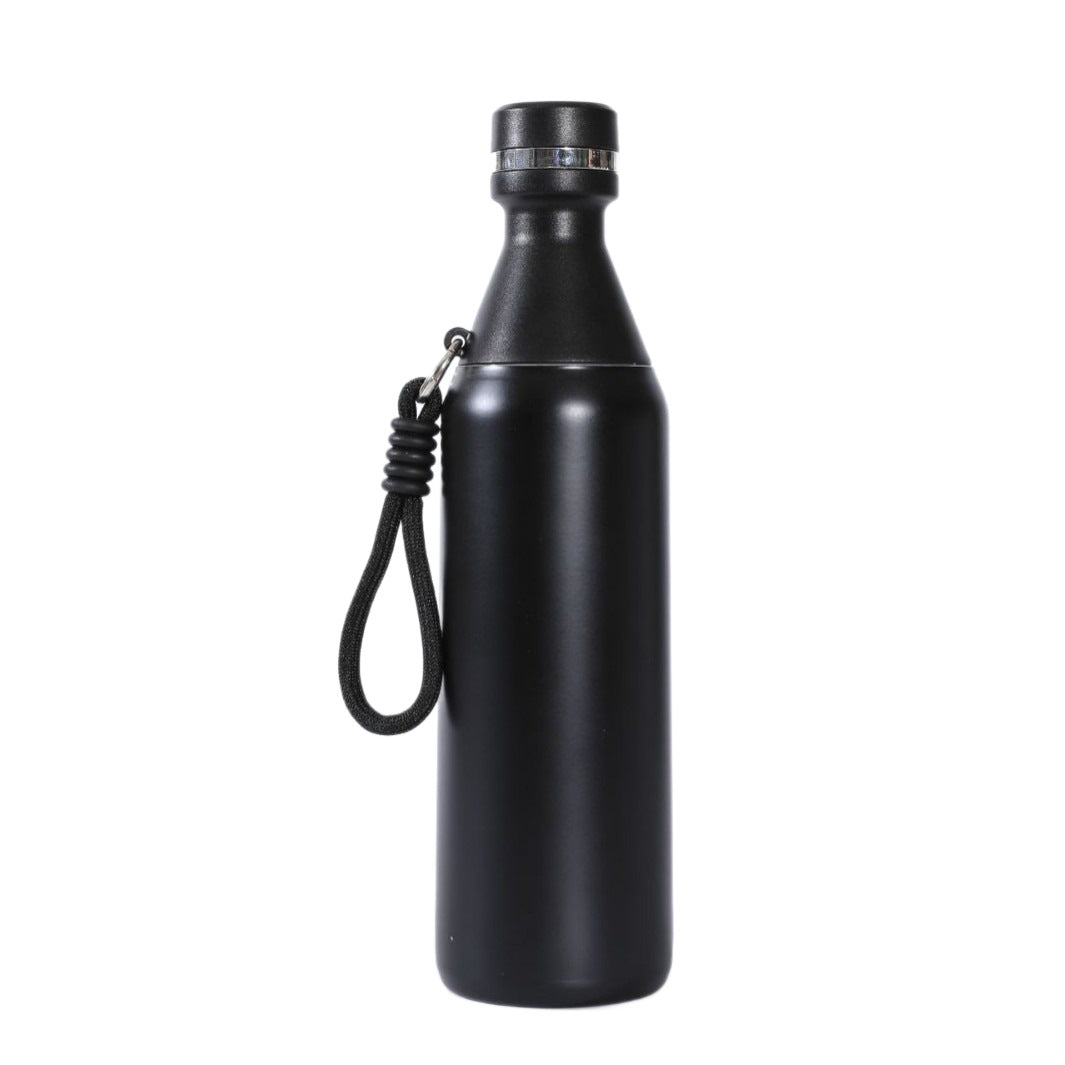 Damen isolierte Edelstahl Trinkflasche mit praktischem Tragegriff Brehn