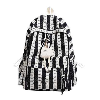 Verspielter gemusterter Schulrucksack Brehn