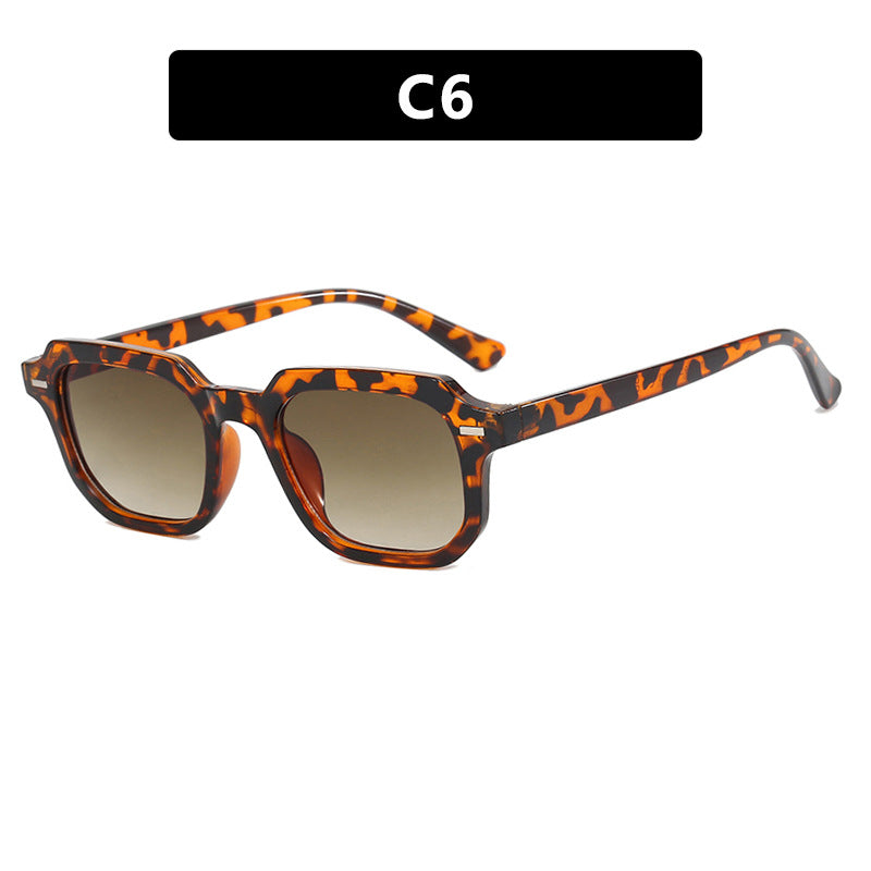 Damen quadratische Sonnenbrille mit stilvoller Rahmenstruktur und UV-Schutz Brehn