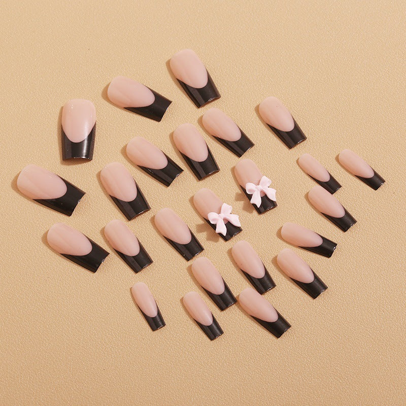 Künstliche Nagelspitzen mit Schleifen-Design Brehn