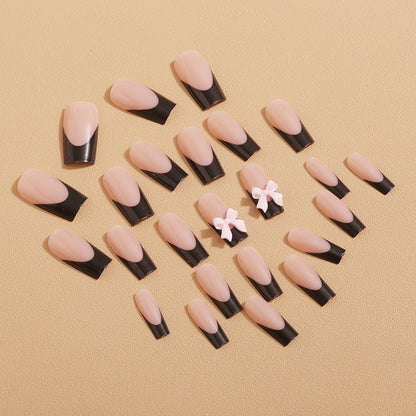 Künstliche Nagelspitzen mit Schleifen-Design Brehn