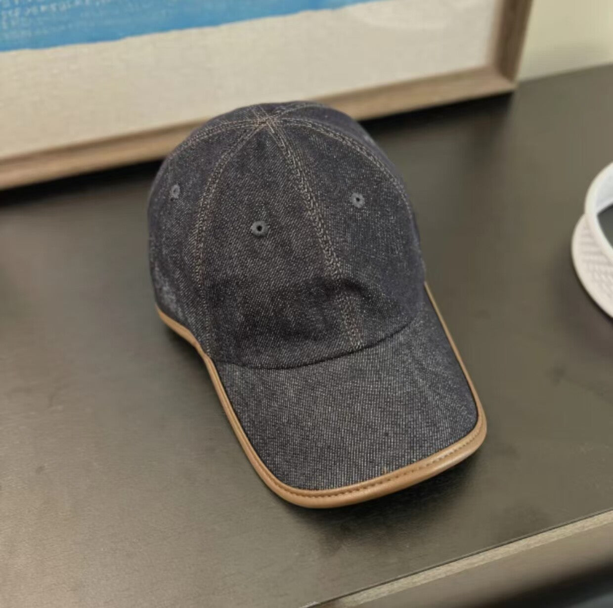 Herren Freizeit Denim Baseballmütze Brehn