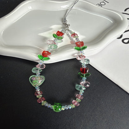 Blumen Bead Handykette Brehn