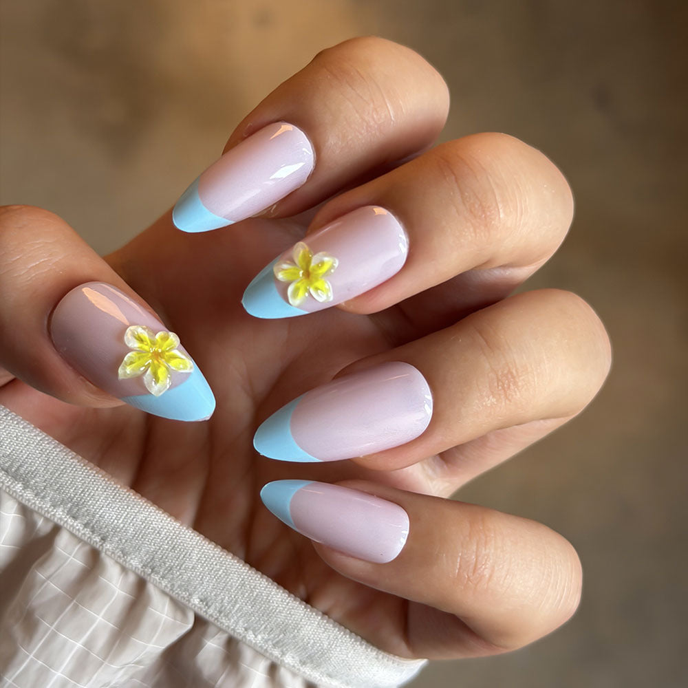 Blumen-Design Press-On Nagelset Brehn