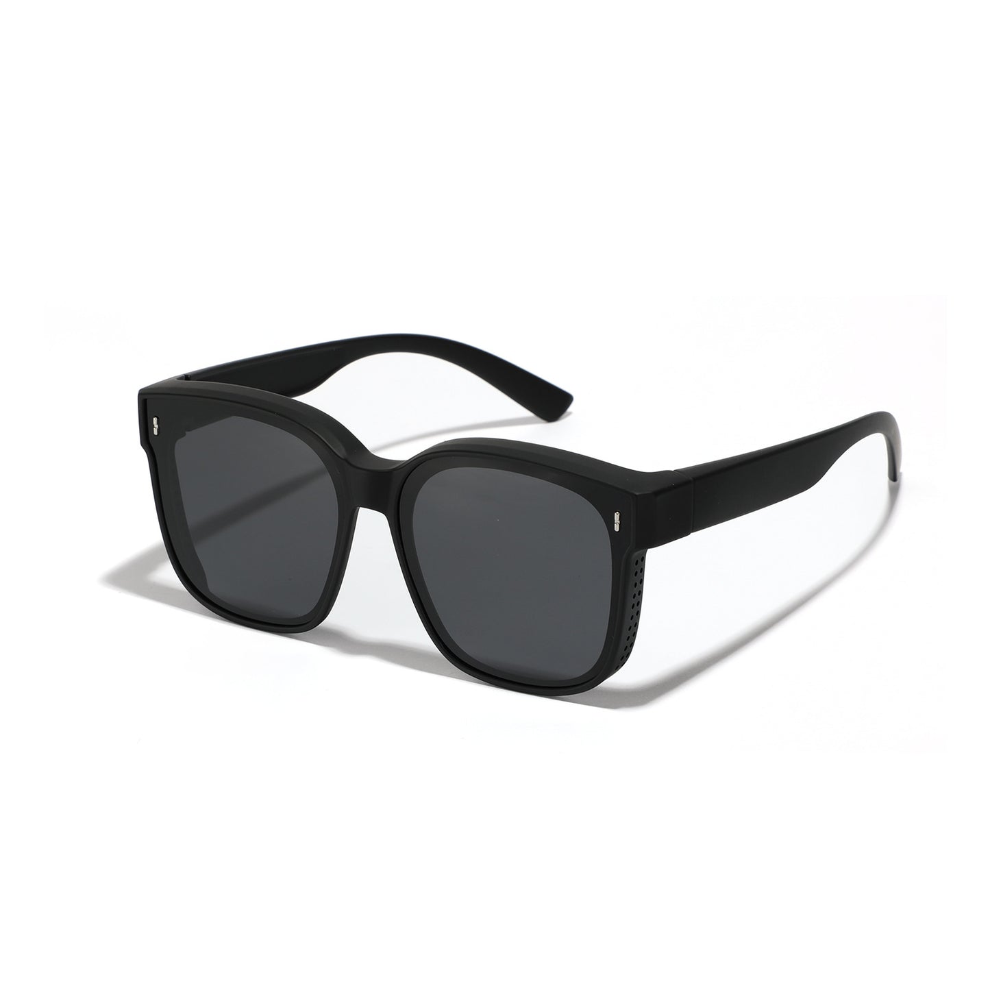 Damen quadratische Sonnenbrille mit modernem, hochglänzendem Rahmen und UV-Schutz Brehn