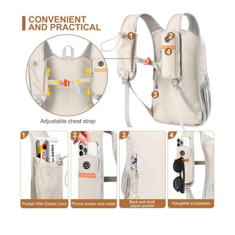 Ergonomischer Sling-Rucksack mit Praktischen Fächern und Handyhalterung Brehn