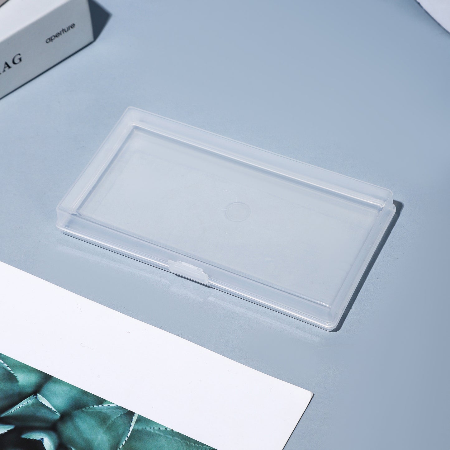 Schlanke transparente Aufbewahrungsbox Brehn