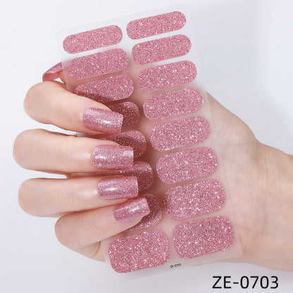 Glitter-Finish-Nagelüberzüge