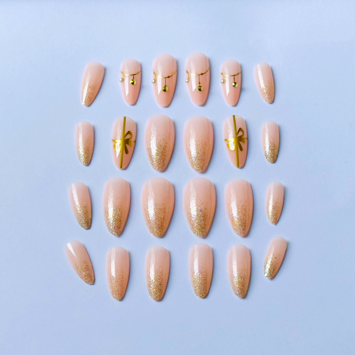Nail Art Design Kit mit Perlen und Glitzer