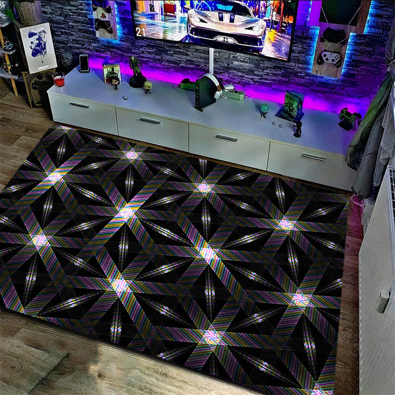 Geometrischer Druck Teppich Brehn