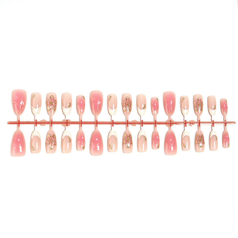 Floral Design Press-On Nail Set Brehn