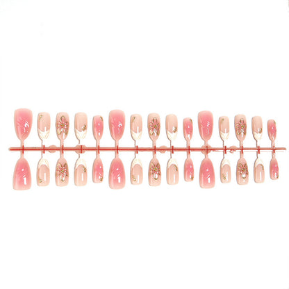 Floral Design Press-On Nail Set Brehn