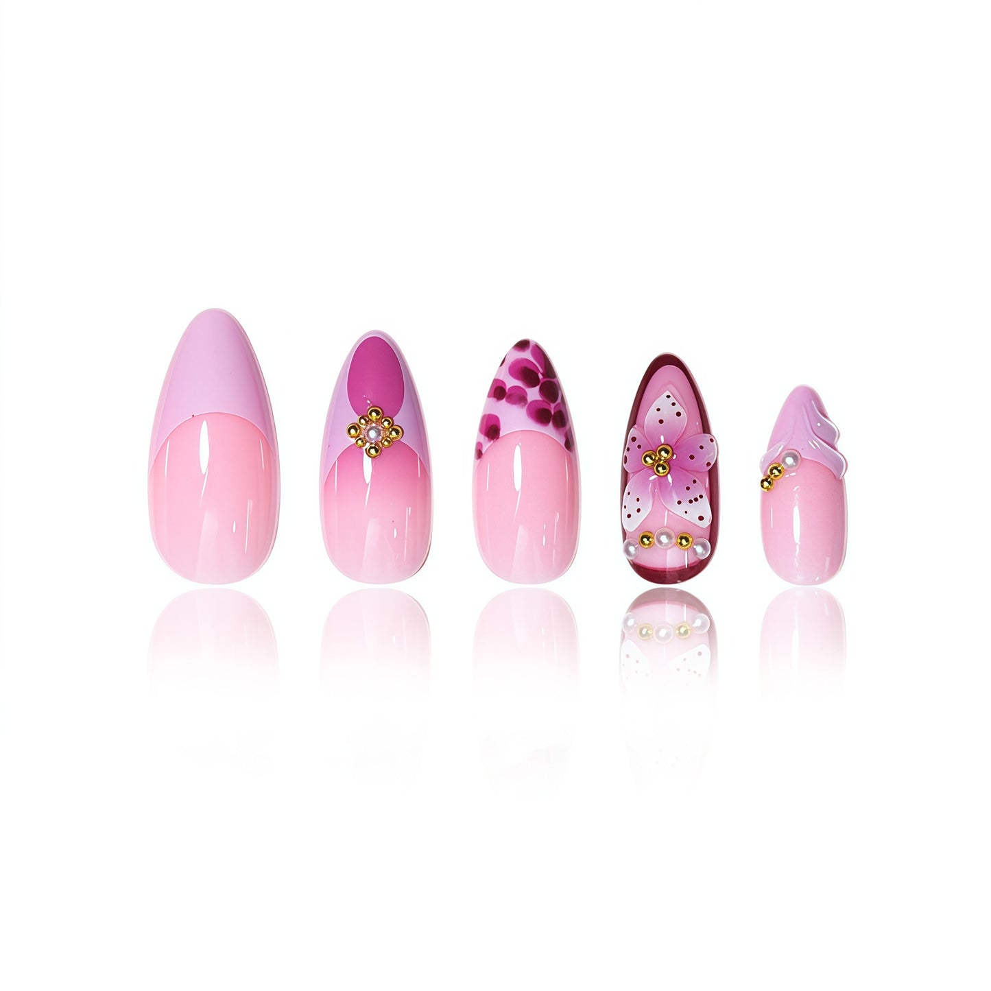 Premium Floral Nail Art Extensions Brehn