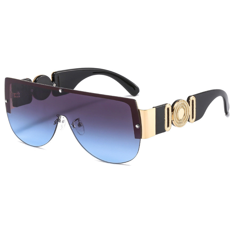 Damen oversized Sonnenbrille mit luxuriösem Goldakzent Brehn