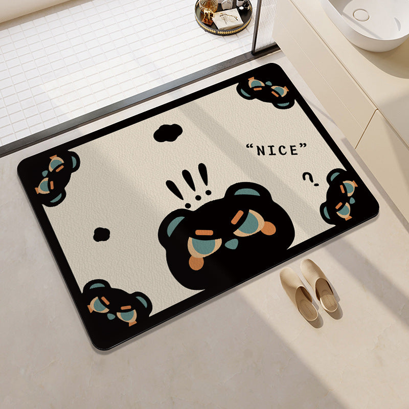 Dekorativer Badteppich mit Zitrusthema Brehn