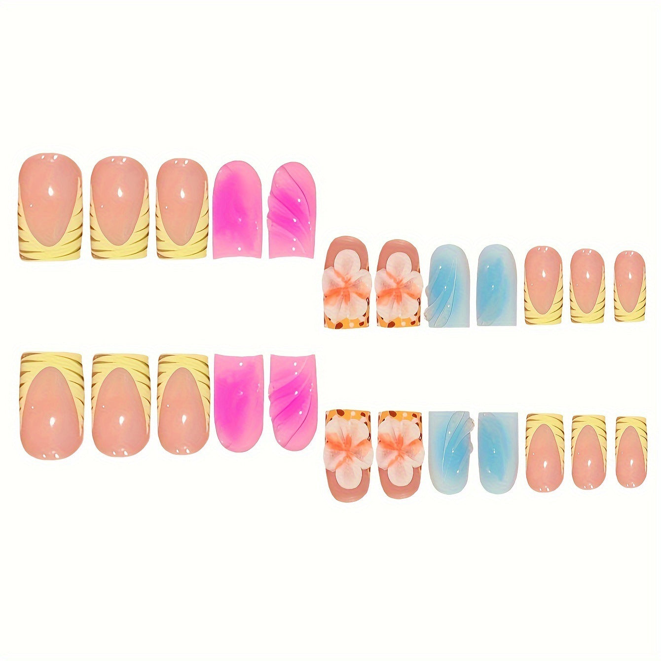 Floral Art Press-On Nails Brehn
