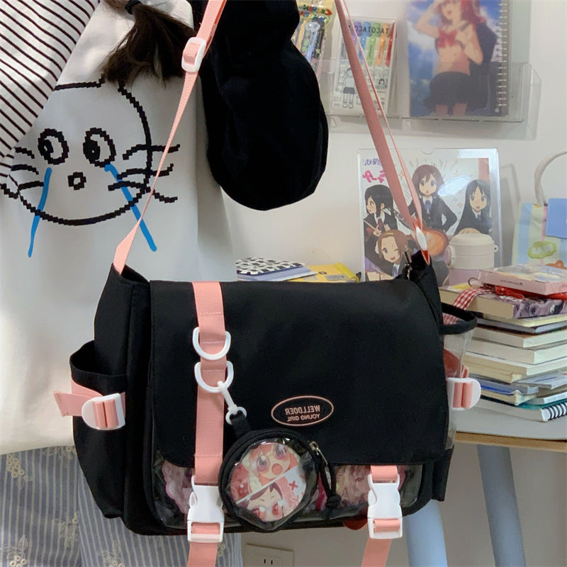 Legere Umhängetasche Schulrucksack