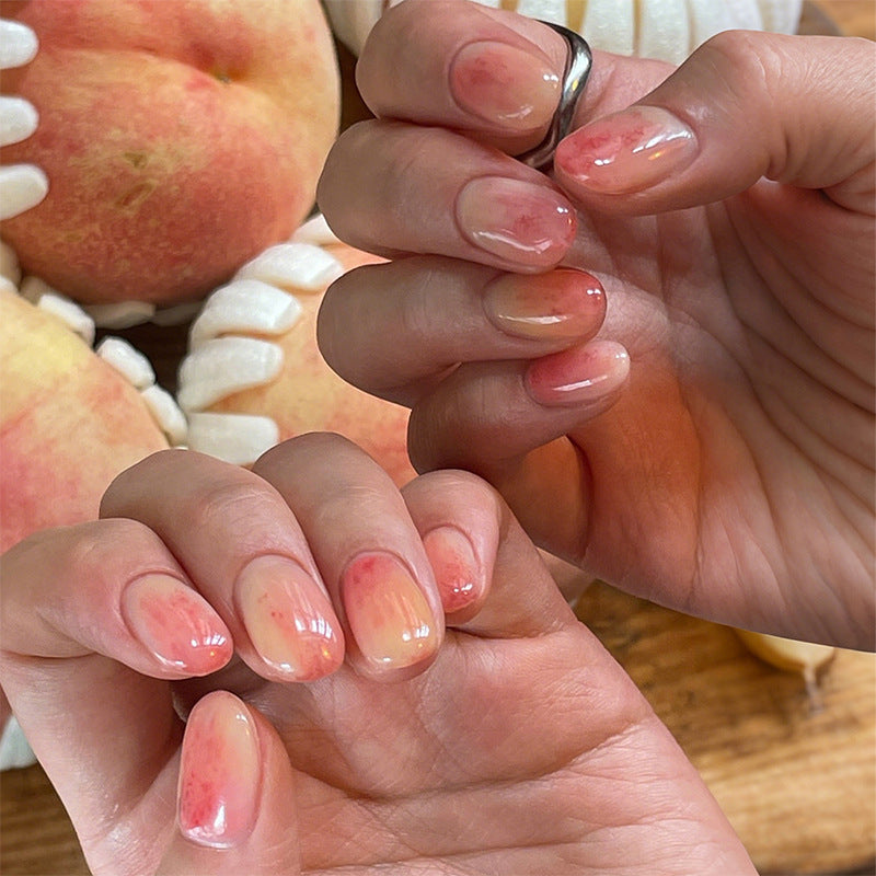Ombre Acryl Press-On Nagelkunst Set Brehn