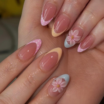 Künstlerische florale Acryl-Nagelerweiterungen Brehn 1789915721