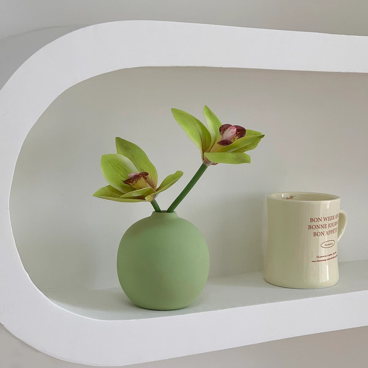 Elegante Orchidee Dekorative Pflanzenkübel