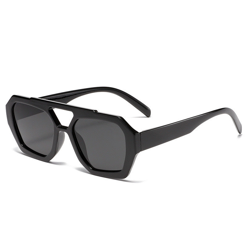 Damen geometrische Sonnenbrille im extravaganten Design Brehn