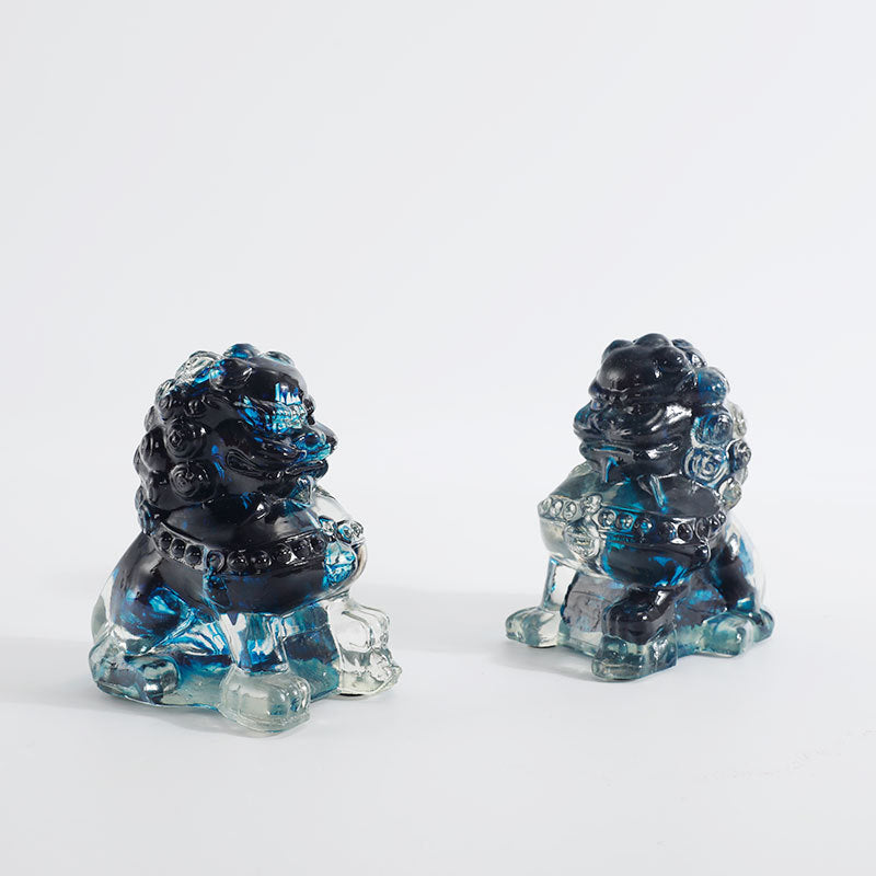 Dekorative Glas Löwenfiguren