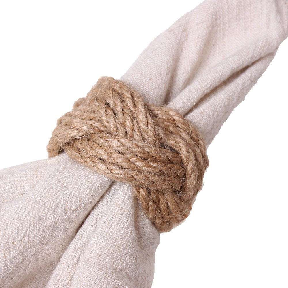 Handgefertigter Naturfaser Ring