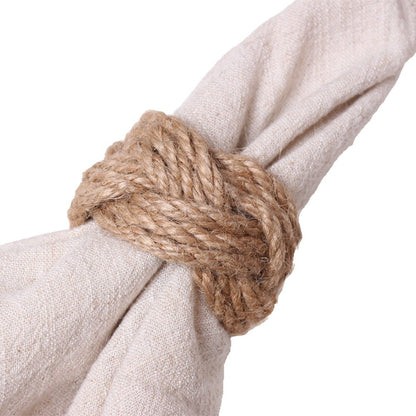 Handgefertigter Naturfaser Ring