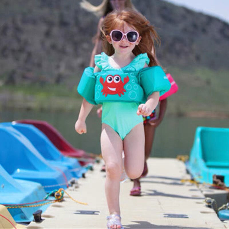 Damen Aufblasbare Schwimmhilfe mit farbigem Flamingo-Design Brehn
