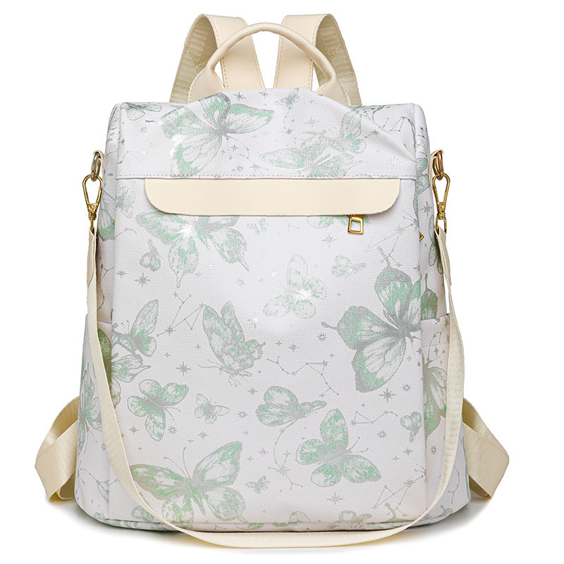 Rucksack mit Elegantem Schmetterlingsmotiv und Praktischen Fächern Brehn