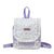 Blumenmuster Rucksack mit Spitzenbesatz