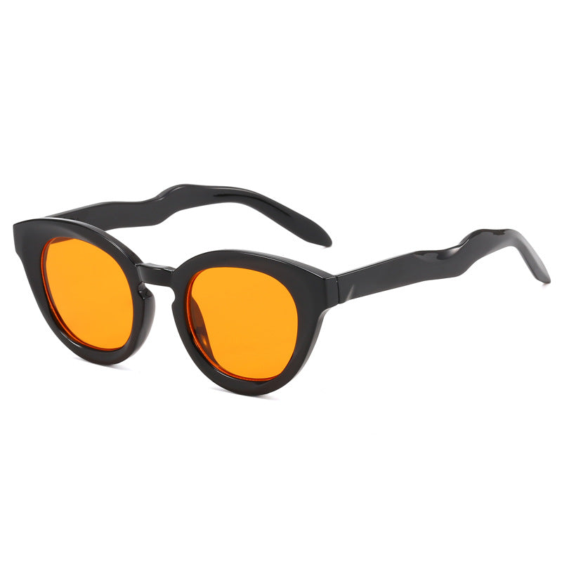 Damen modische Sonnenbrille mit feline Features Brehn