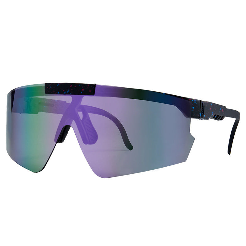 Damen Sport-Sonnenbrille im modernen Design mit großflächigen Gläsern Brehn