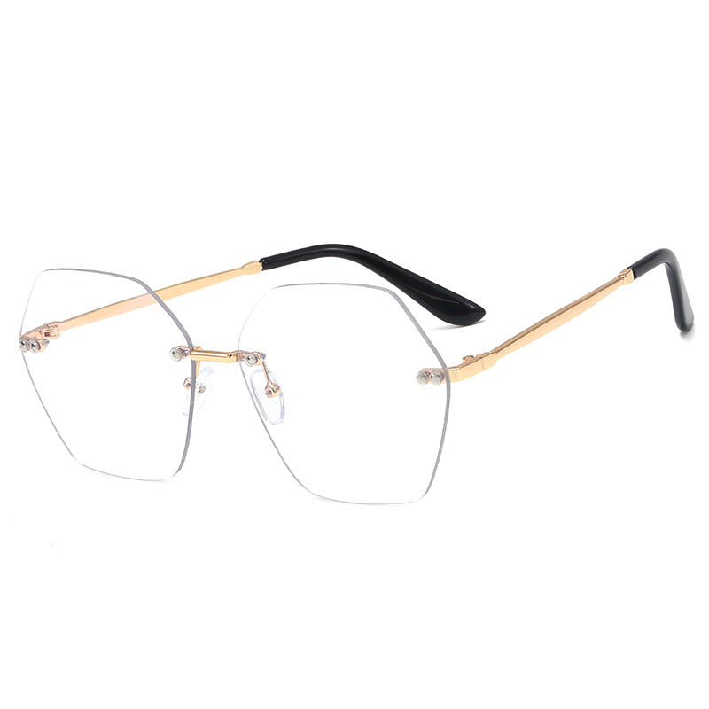Damen hexagonale Sonnenbrille mit elegantem Metallrahmen Brehn