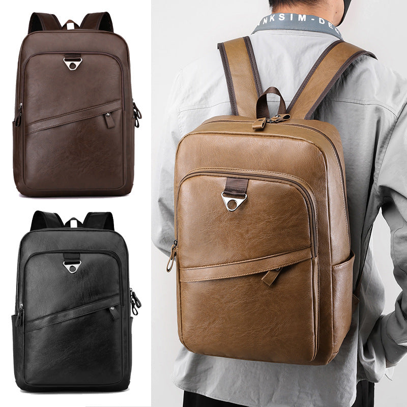Professioneller Leder-Laptop-Rucksack