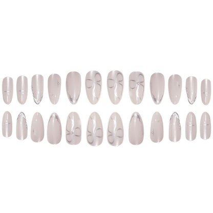 Elegante Stiletto Press-On Nagelkunst mit glänzendem Finish Brehn