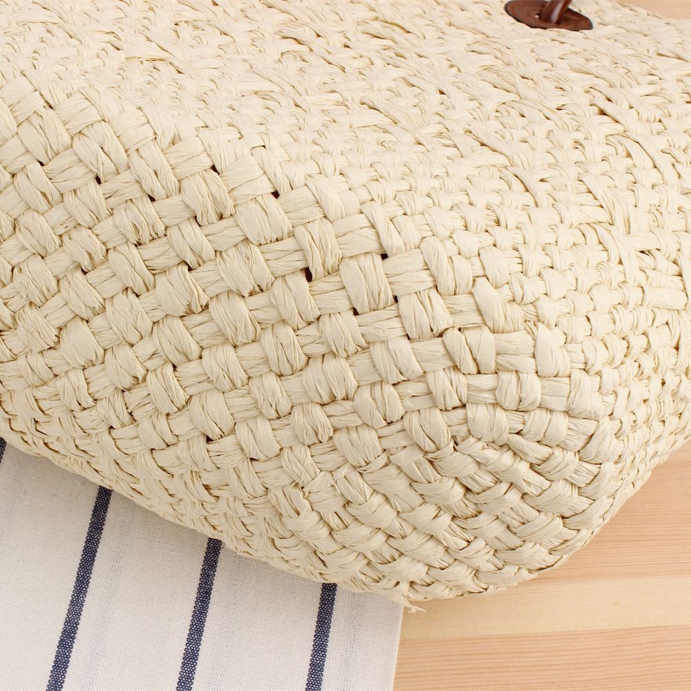 Strandtasche mit Eleganten Lederriemen Brehn
