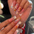 Blumenmuster Press-On Nagelkunst Brehn