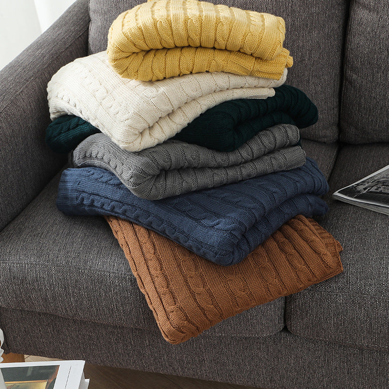 Home Gemütliche Strickdecke