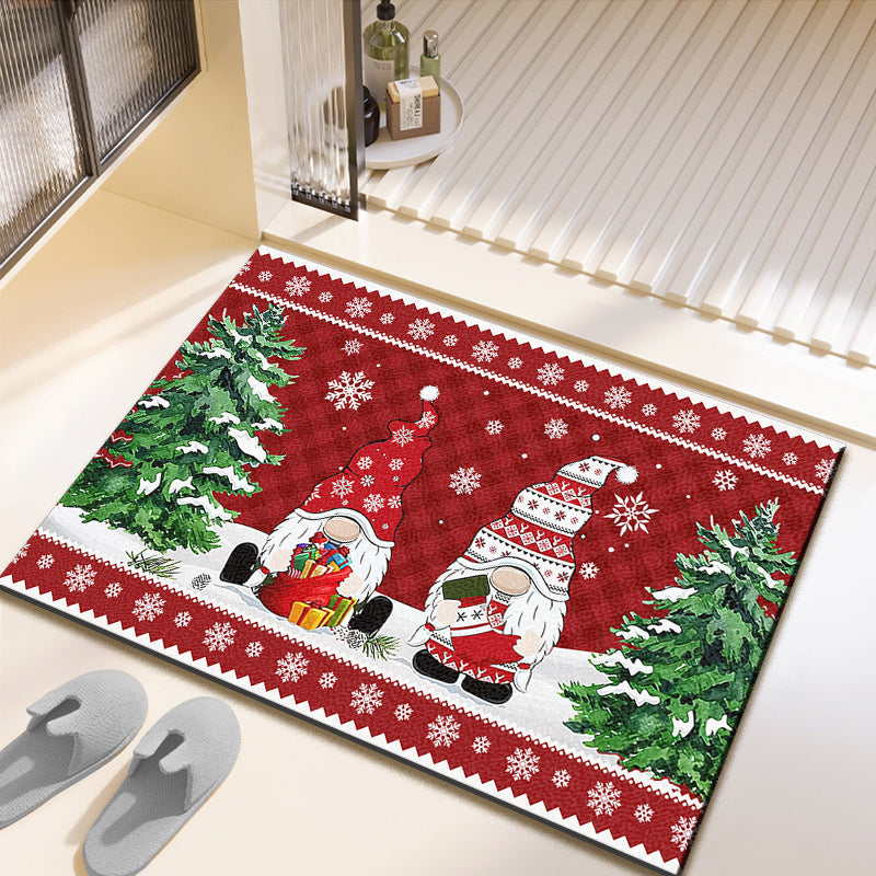 Festliche Weihnachts-Motiv-Badmatte Brehn