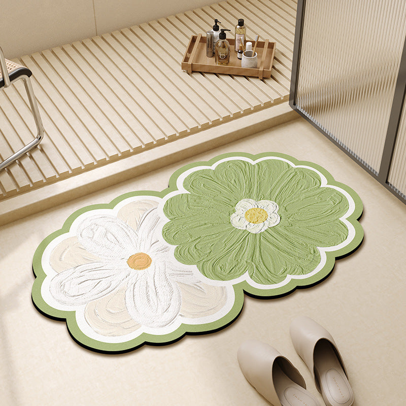 Blumenförmige dekorative Badematte Brehn