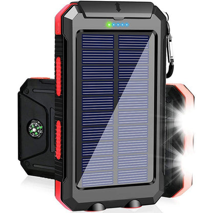 Solar Powerbank mit Integrierter LED-Leuchte und Kompass Brehn