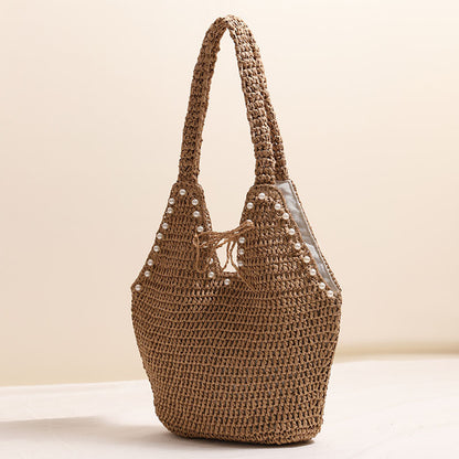 Handtasche mit Perlendekor und Innovativem Verschluss Brehn