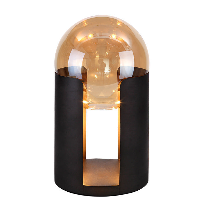 Künstlerische Glastischlampe mit modernem Design