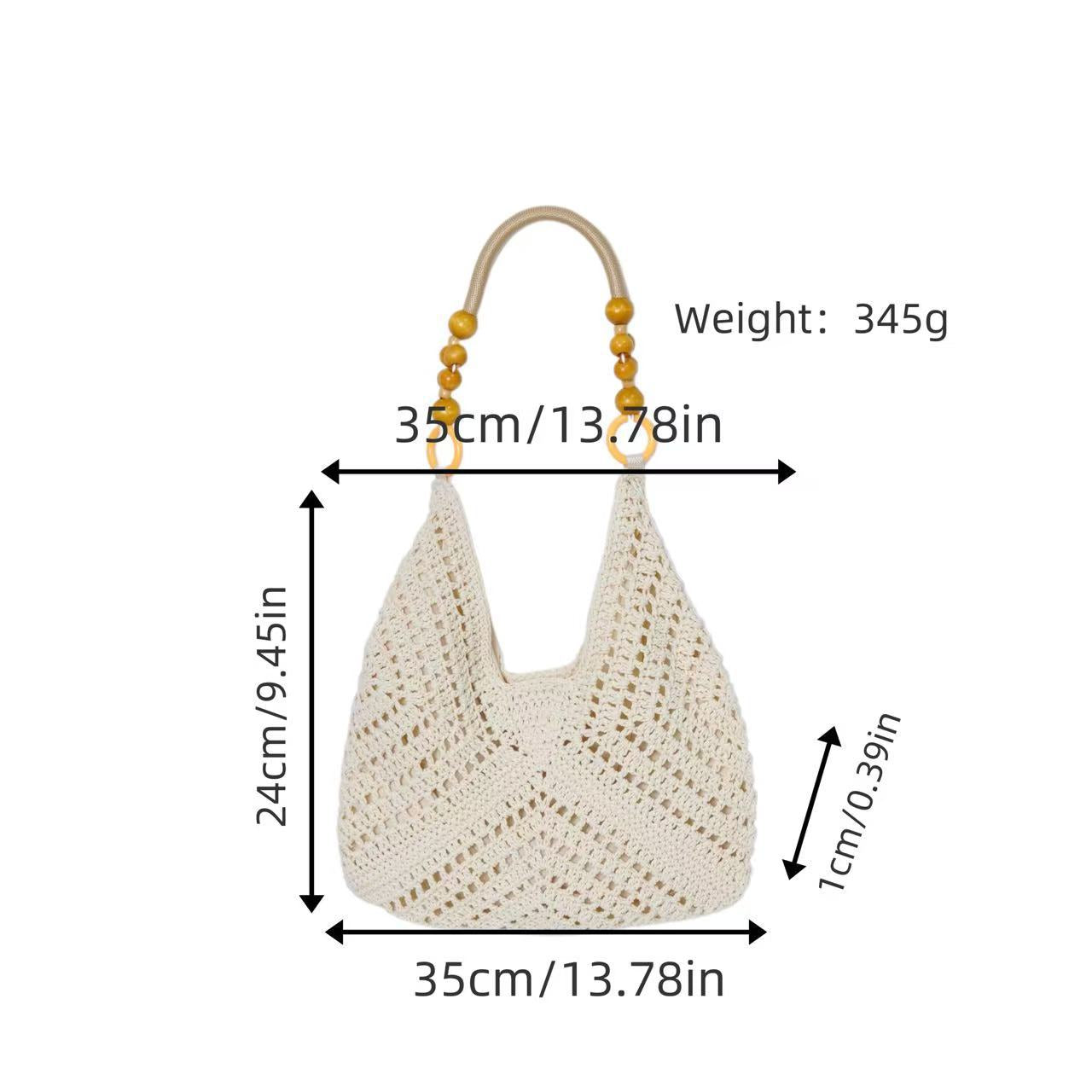 Handtasche mit Bohemian Häkeloptik Brehn