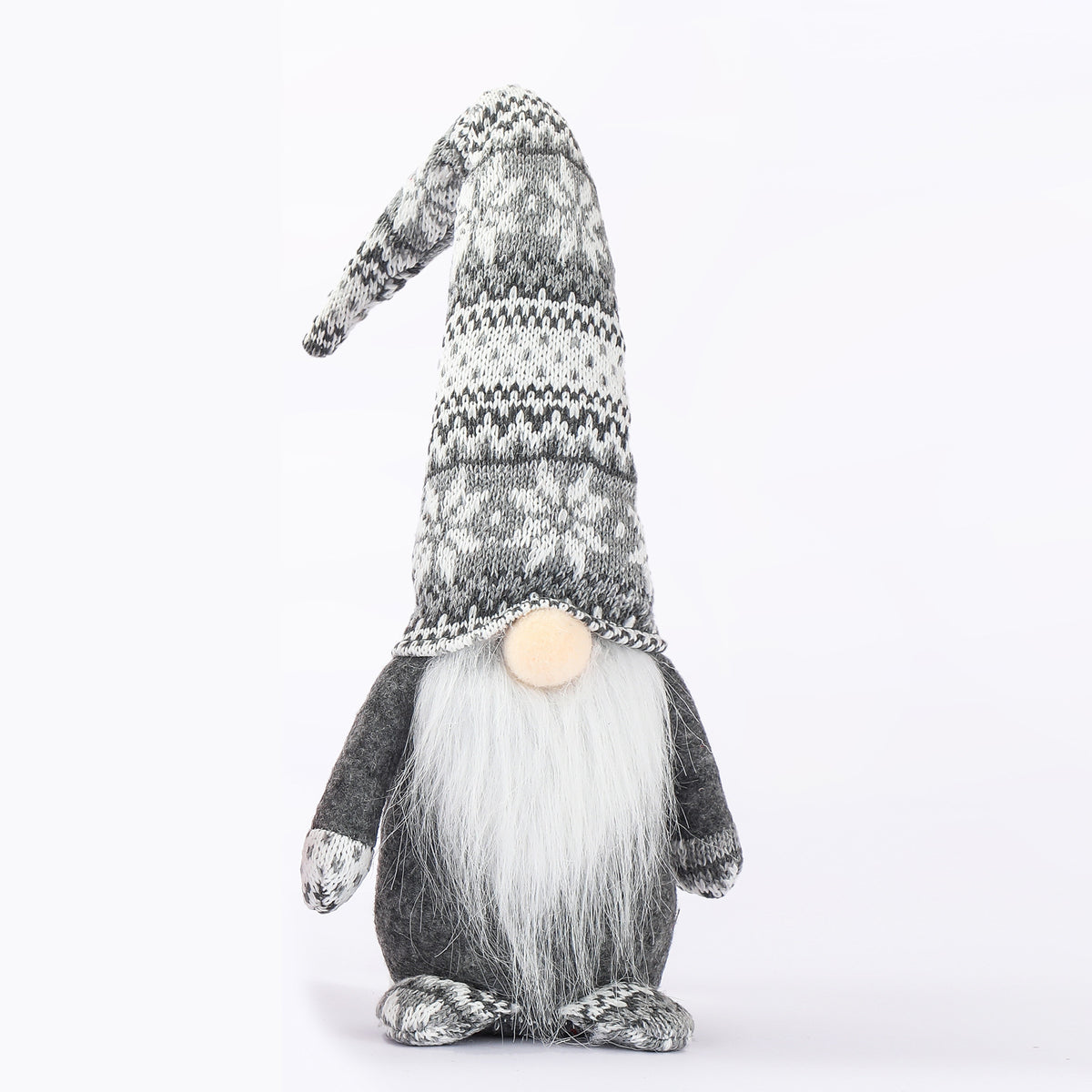 Dekorative Weihnachtsgnom mit gestricktem Hut Brehn